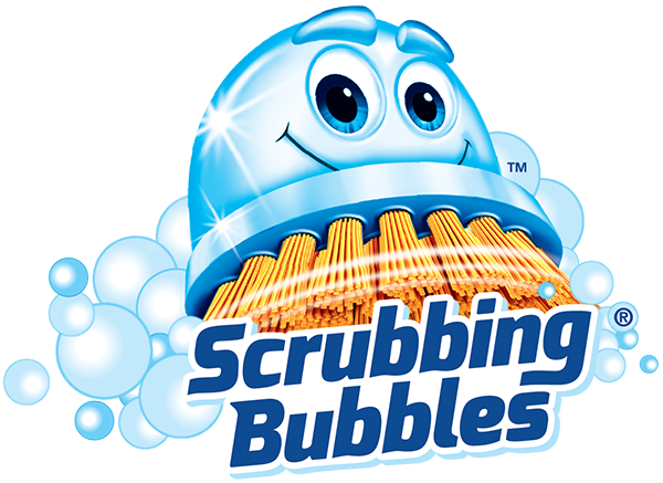 Scrubbing bubble logo